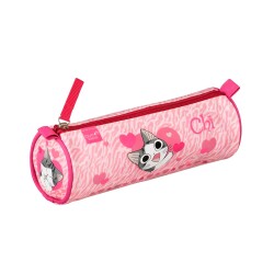 Quo Vadis - Trousse scolaire - Ronde - Chi - 23x8x8 cm - Toile (polyester) - 1 compartiment(s) -  par 8
