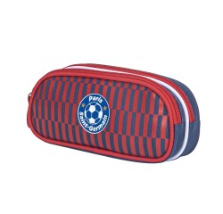 Quo Vadis - Trousse scolaire - Rectangle - PSG - Toile (polyester) - 2 compartiment(s) -  par 8