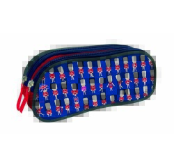 Quo Vadis - Trousse scolaire - Rectangle - Cities - Toile (polyester) - 2 compartiment(s) -  par 8