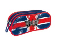 Quo Vadis - Trousse scolaire - Rectangle - Cities - London - Toile (polyester) - 2 compartiment(s)