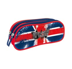Quo Vadis - Trousse scolaire - Rectangle - Cities - London - Toile (polyester) - 2 compartiment(s)