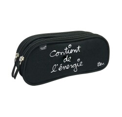 Quo Vadis - Trousse scolaire - Rectangle - Ben - Toile (polyester) - 2 compartiment(s) -  par 8