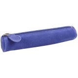 Quo Vadis - Trousse - Ronde - Velours - 17x3,5 cm - Cuir de vachette suédé - 1 compartiment(s) -  par 12