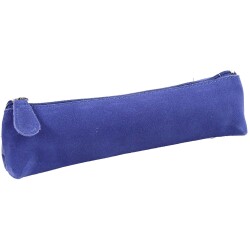 Quo Vadis - Trousse - Trapèze - Velours - 18x3,5x5 cm - Cuir de vachette suédé - 1 compartiment(s) -  par 12
