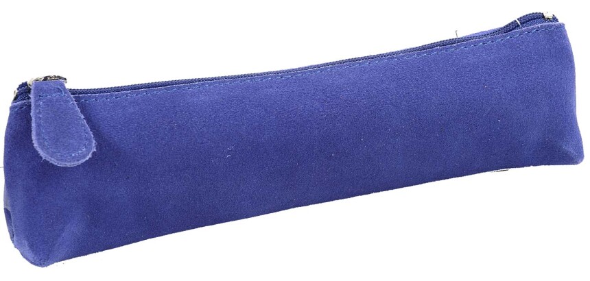 Quo Vadis - Trousse - Trapèze - Velours - 18x3,5x5 cm - Cuir de vachette suédé - 1 compartiment(s) -  par 12