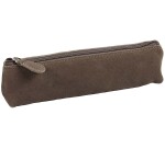 Quo Vadis - Trousse - Trapèze - Velours - 18x3,5x5 cm - Cuir de vachette suédé - 1 compartiment(s) -  par 12