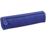 Quo Vadis - Trousse - Ronde - Velours - 22x6 cm - Cuir de vachette suédé - 1 compartiment(s) -  par 12