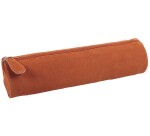 Quo Vadis - Trousse - Ronde - Velours - 22x6 cm - Cuir de vachette suédé - 1 compartiment(s) -  par 12