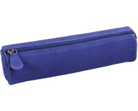 Quo Vadis - Trousse - Ronde - Velours - 22x6 cm - Cuir de vachette suédé - 1 compartiment(s) -  par 12