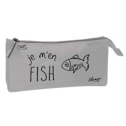 Quo Vadis - Trousse scolaire - Rectangle - Shaman - 23,5x11,5 cm - Toile (polyester) - 1 compartiment(s) -  par 8