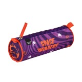 Quo Vadis - Trousse scolaire - Ronde - Space invaders - 23x8x8 cm - Toile (polyester) - 1 compartiment(s) -  par 8