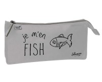 Quo Vadis - Trousse scolaire - Rectangle - Shaman - Fish - 23,5x11,5 cm Toile (polyester) - 1 compartiment(s)