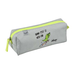Quo Vadis - Trousse scolaire - Triangle - Shaman - 23x8x8 cm - Toile (polyester) - 1 compartiment(s) -  par 8