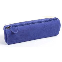 Quo Vadis - Trousse - Trapèze - Velours - 22x06x8,5 cm - Cuir de vachette suédé - 1 compartiment(s) -  par 12
