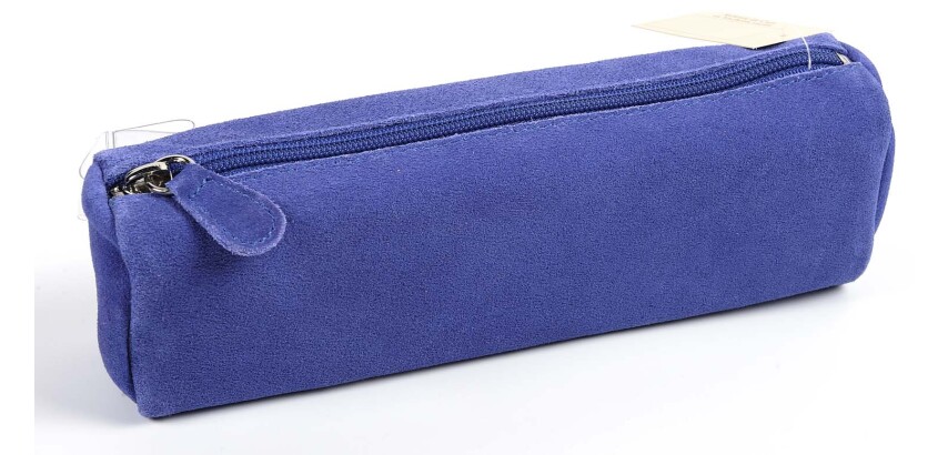 Quo Vadis - Trousse - Trapèze - Velours - 22x06x8,5 cm - Cuir de vachette suédé - 1 compartiment(s) -  par 12
