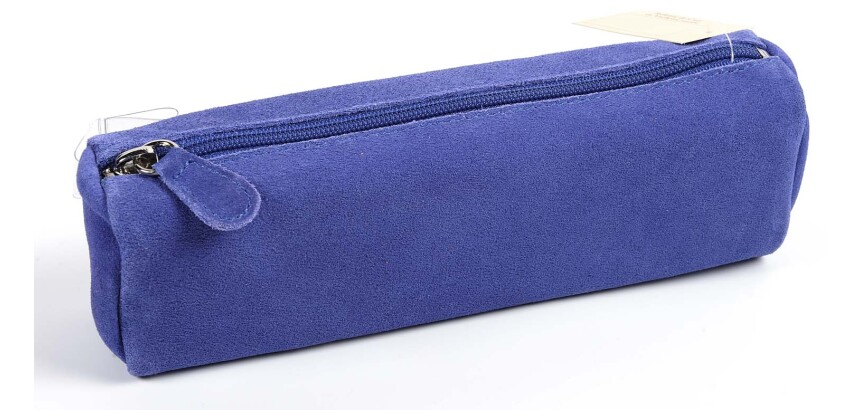 Quo Vadis - Trousse - Trapèze - Velours - 22x06x8,5 cm - Cuir de vachette suédé - 1 compartiment(s) -  par 12