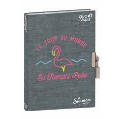 Quo Vadis - Journal intime - Shaman - Flamant - 12x17 cm