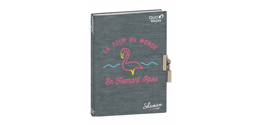 Quo Vadis - Journal intime - Shaman - Flamant - 12x17 cm
