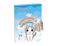 Quo Vadis - Journal intime - Chi - arc en ciel multi chat - 12x17 cm