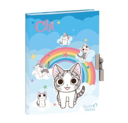 Quo Vadis - Journal intime - Chi - arc en ciel multi chat - 12x17 cm