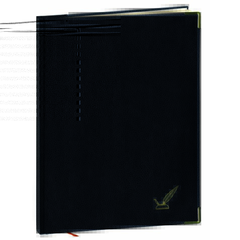 Quo Vadis - Livre d'or - Noir - 17x22 cm  - tranche dorée