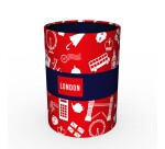 Quo Vadis - Pot à crayons - Cities - 8x8x10,5 cm - Métal- par 8