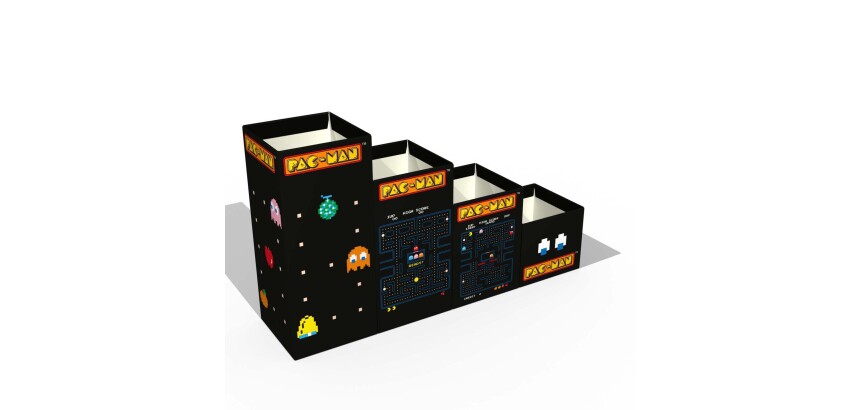 Quo Vadis - Pot à crayons - Pac man - 13196 cm - par 2