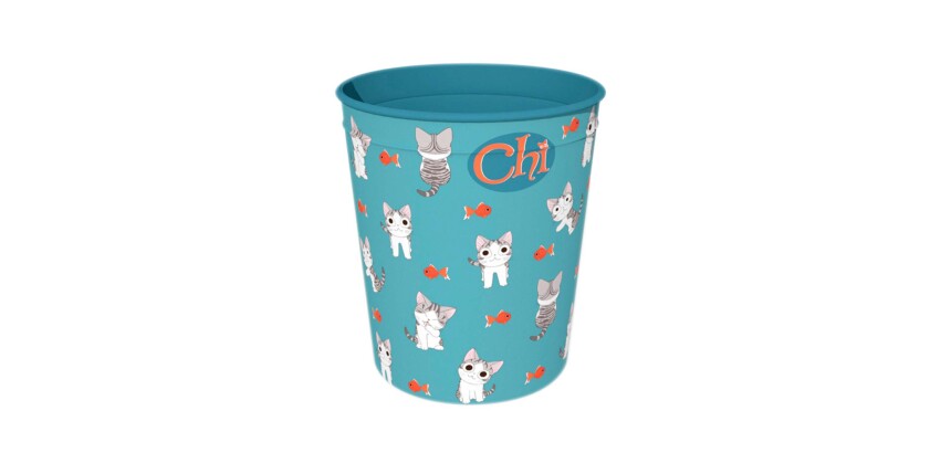 Quo Vadis - Corbeille à papier - Chi - 22,5x25,5 cm - Métal- par 4