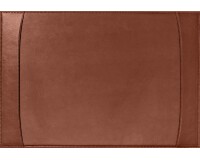 Quo Vadis - Sous-main à bandes latérales - Satiny -  56x38 cm - Cuir pleine fleur de vachette