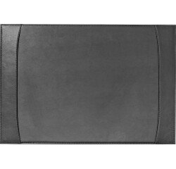 Quo Vadis - Sous-main à bandes latérales - Satiny -  56 x 38 cm - Cuir pleine fleur de vachette