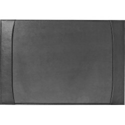 Quo Vadis - Sous-main à bandes latérales - Satiny -  56x38 cm - Cuir pleine fleur de vachette