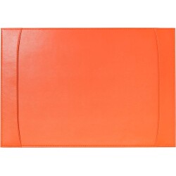 Quo Vadis - Sous-main à bandes latérales - Satiny -  56x38 cm - Cuir pleine fleur de vachette
