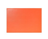 Quo Vadis - Sous-main simple - Satiny - Orange - 56x38 cm - Cuir pleine fleur de vachette