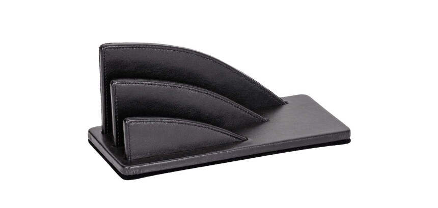 Quo Vadis - Trieur à courrier - Satiny - 23,5 x 10,5 x 10,5 cm - Cuir pleine fleur de vachette