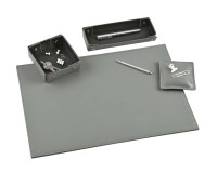 Quo Vadis - Kit - Satiny - Gris - 46x31x3,5 cm Cuir pleine fleur de vachette