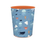 Quo Vadis - Corbeille à papier - Animascot - Baleine - 22,5x25,5 cm Métal