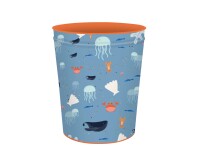 Quo Vadis - Corbeille à papier - Animascot - Baleine - 22,5x25,5 cm Métal