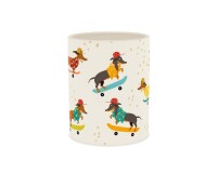 Quo Vadis - Pot à crayons - Animascot - 8x8x10,5 cm - Métal- par 8