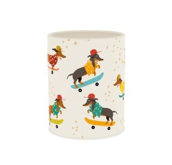 Quo Vadis - Pot à crayons - Animascot - 8x8x10,5 cm - Métal- par 8