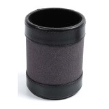 Quo Vadis - Pot à crayons - S1829 - Noir - 10x7 cm - Cuir pleine fleur de vachette