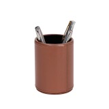 Quo Vadis - Pot à crayons - Satiny - 10x7 cm - Cuir pleine fleur de vachette