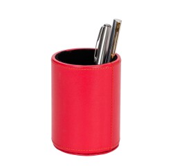 Quo Vadis - Pot à crayons - Satiny - 10x7 cm - Cuir pleine fleur de vachette