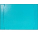 Quo Vadis - Sous-main à bandes latérales - Satiny -  56 x 38 cm - Cuir pleine fleur de vachette