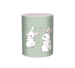 Quo Vadis - Pot à crayons - Animascot - Lapin - 8x8x10,5 cm Métal