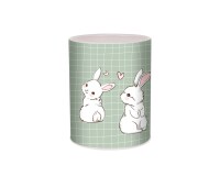 Quo Vadis - Pot à crayons - Animascot - Lapin - 8x8x10,5 cm Métal