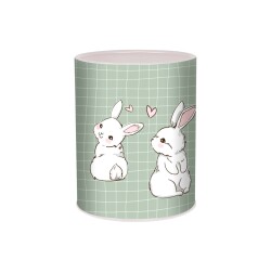 Quo Vadis - Pot à crayons - Animascot - Lapin - 8x8x10,5 cm Métal
