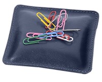 Quo Vadis - Porte trombones - Satiny - Bleu marine - 10x10x2,5 cm Cuir pleine fleur de vachette