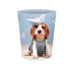 Quo Vadis - Corbeille à papier - Mes potes à pattes mignons - 22,5x25,5 cm - Métal- par 4