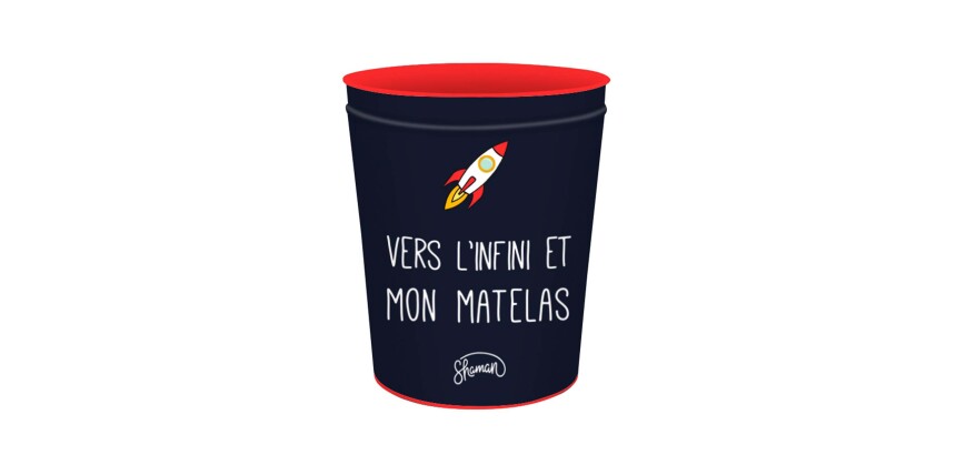 Quo Vadis - Corbeille à papier - Shaman - Matelas - 22,5x25,5 cm Métal