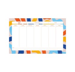 Quo Vadis - Sous-main perpétuel à feuillets - Multilingue - Iconique - Jaune - Perpétuel - 16,5x26,5 cm